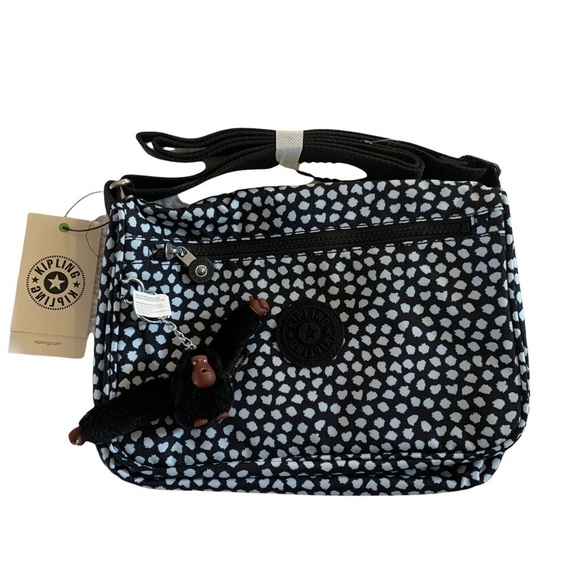 Kipling Handbags - Kipling New With Tags Callie PRT Appaloosa Dots Blue Print 10.5X5X4.5 Crossbody
